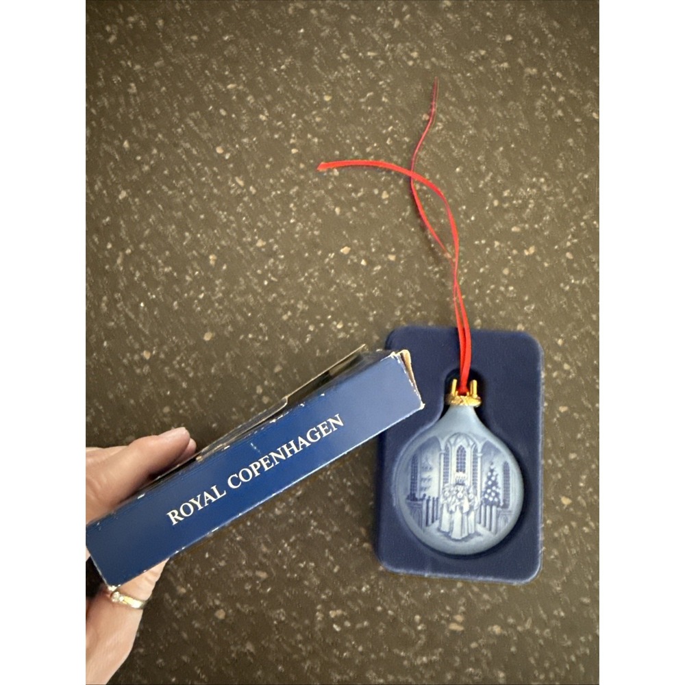 Royal Copenhagen 1991 Festival Of Santa Lucia Christmas Drop Ornament-Porcelain